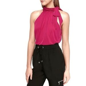 Express Sleevless Neck Tie Bodysuit